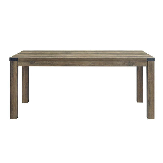 Abiram Dining Table, Rustic Oak Finish