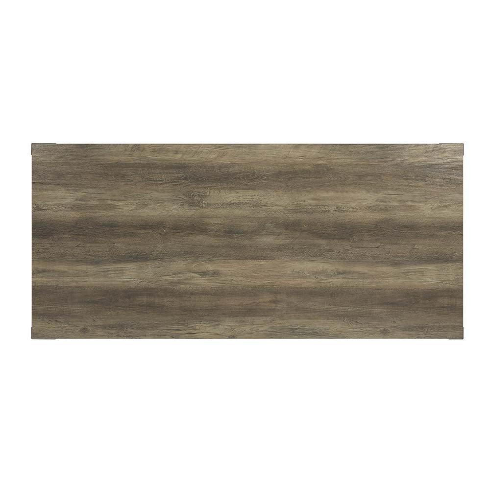 Abiram Dining Table, Rustic Oak Finish