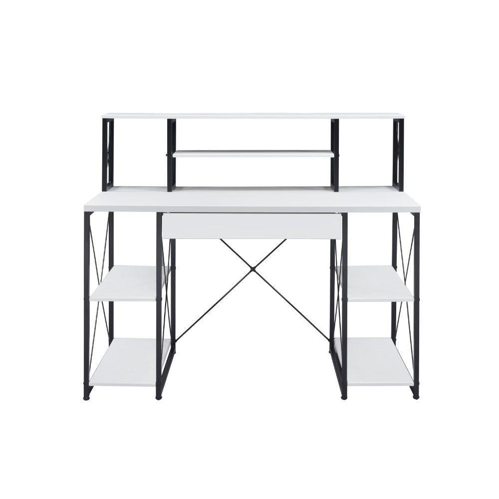 Amiel Writing / Music Recording Studio Desk, White & Black