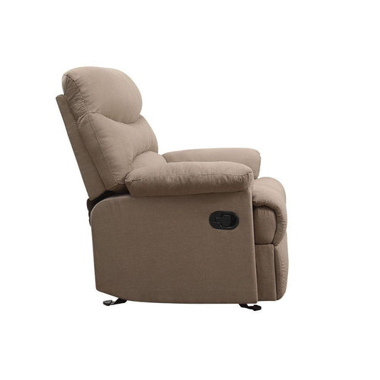 Arcadia Motion Glider Recliner, Light Brown