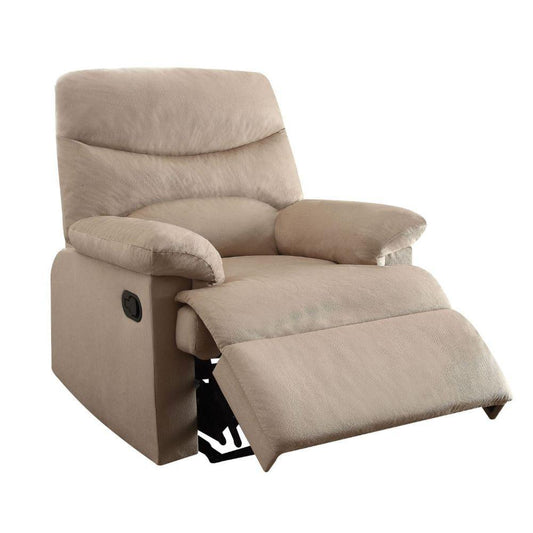 Arcadia Motion Recliner, Beige Fabric