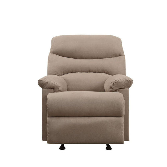 Arcadia Motion Recliner Microfiber, Light Brown