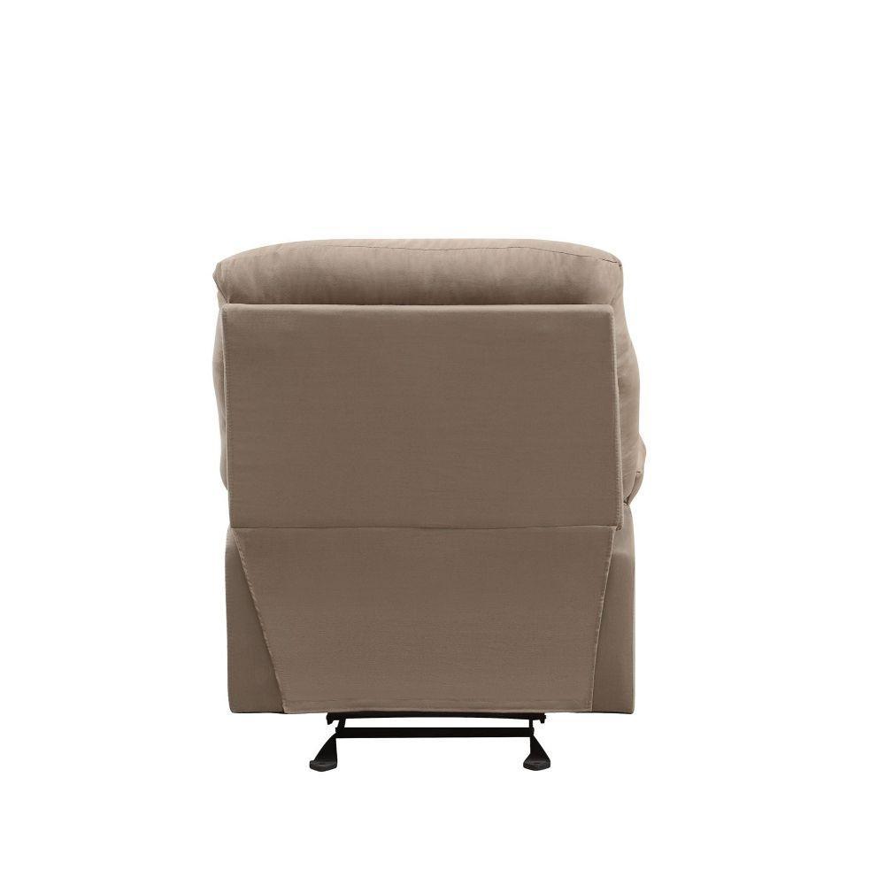 Arcadia Motion Recliner Microfiber, Light Brown