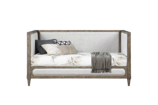 Artesia Daybed, Tan Fabric & Salvaged Natural Finish