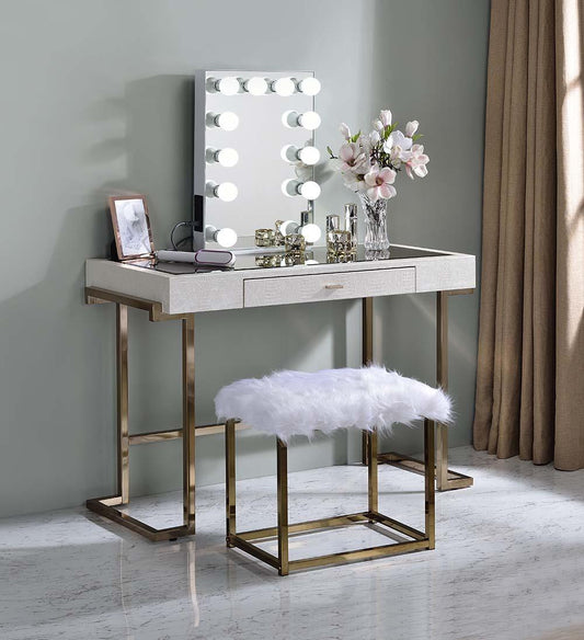 Asa Accent Mirror, White Finish