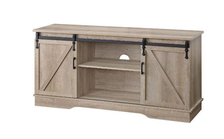 Bennet TV Stand, Oak Finish