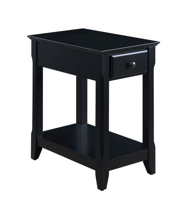 Bertie Accent Table, Black Finish