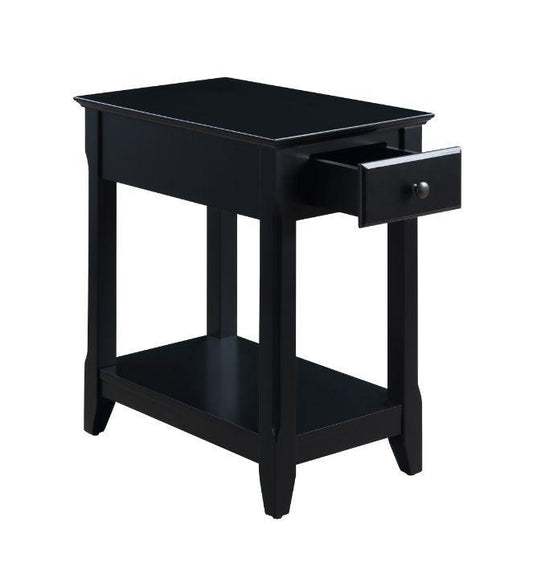 Bertie Accent Table, Black Finish