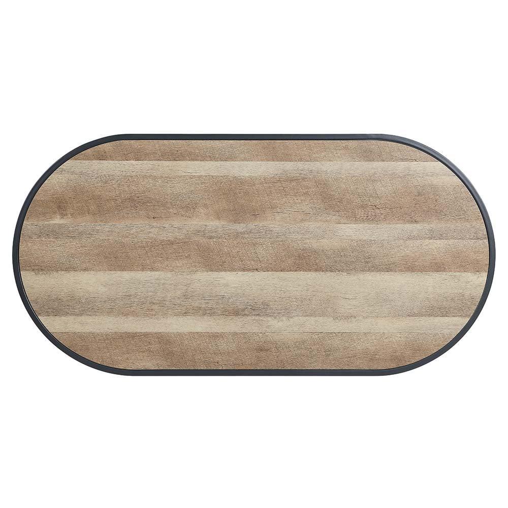 Brantley Coffee Table, Oak & Sandy Black Finish