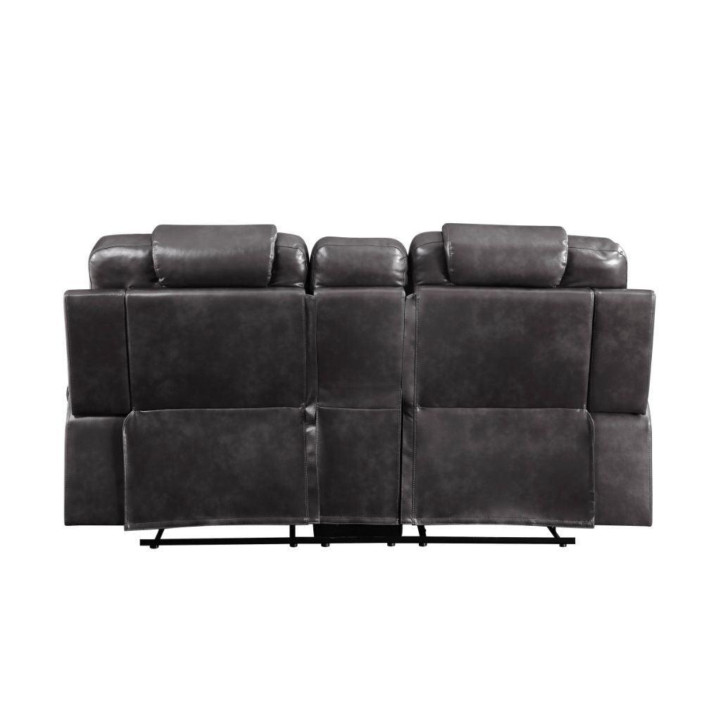 Braylon Motion Loveseat w/ Console, Black