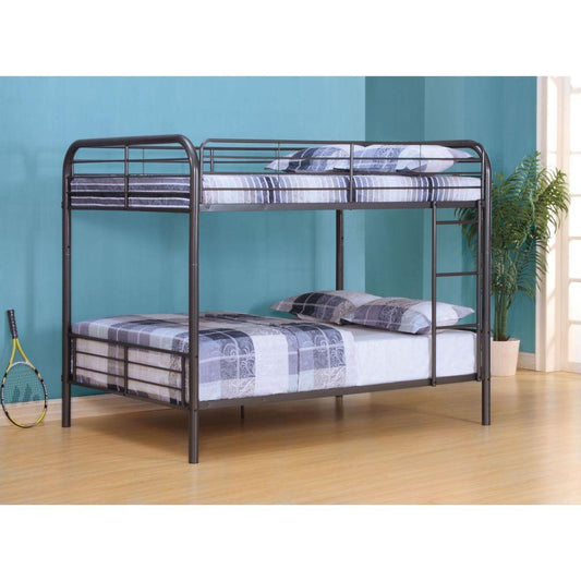 Bristol Full/Full Bunk Bed, Gunmetal Finish