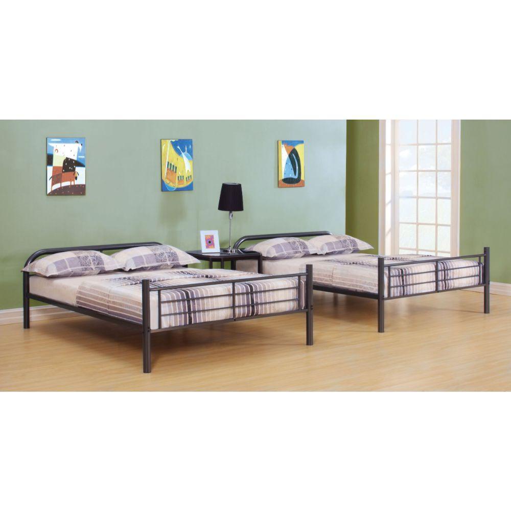 Bristol Full/Full Bunk Bed, Gunmetal Finish