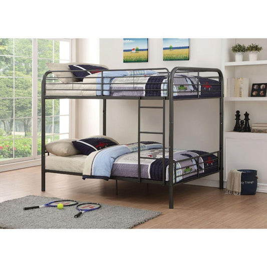 Bristol Full/Full Bunk Bed, Gunmetal Finish