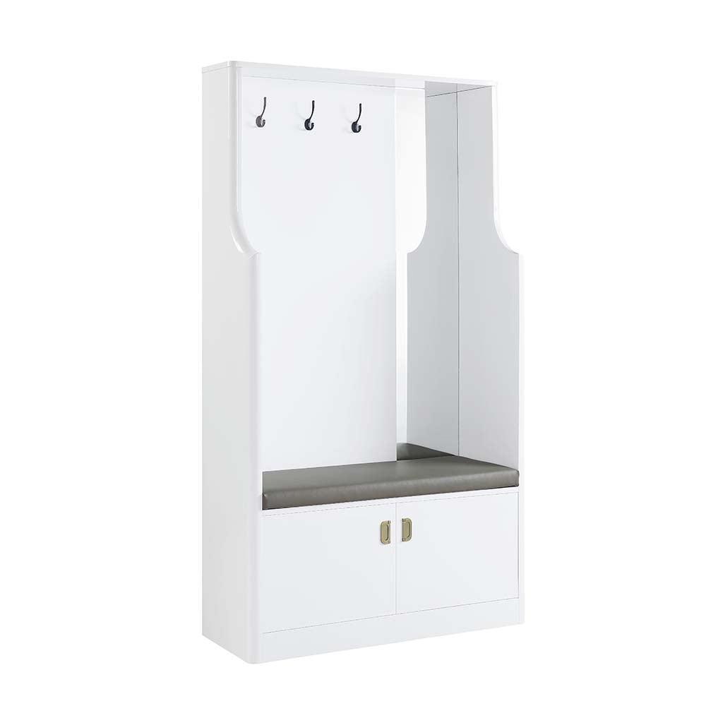 Buck II Hall Tree, White