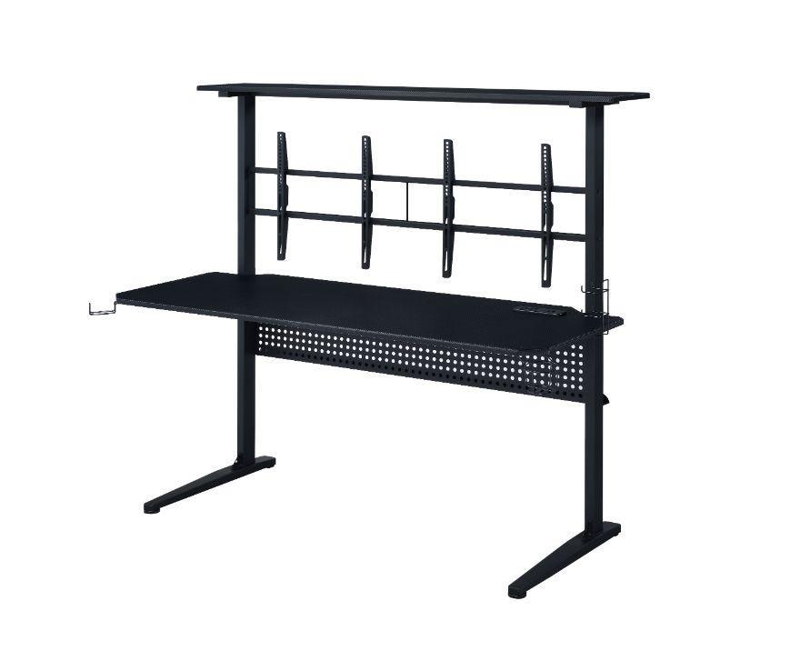 Canzi Gaming Table w/USB Port, Black