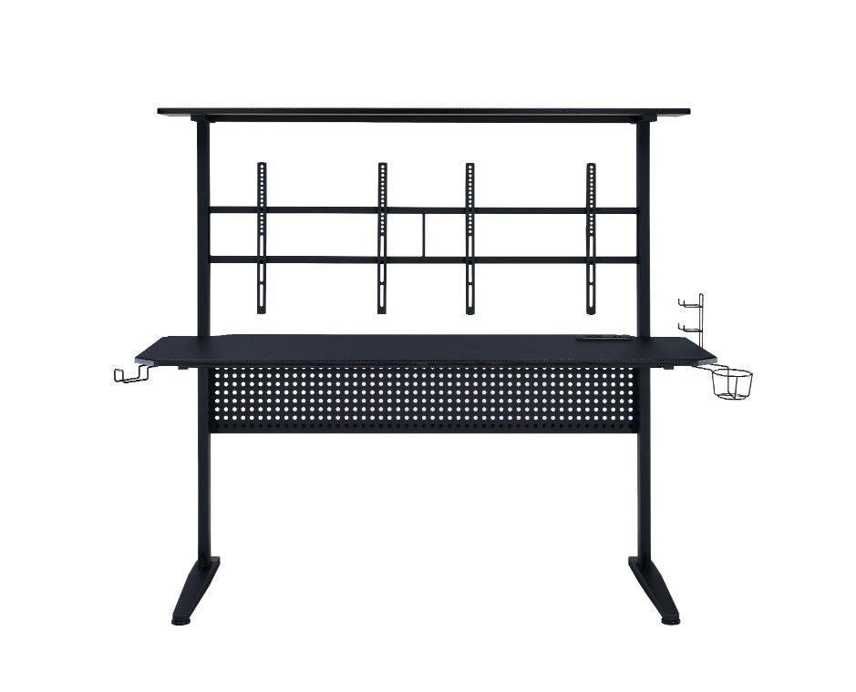 Canzi Gaming Table w/USB Port, Black
