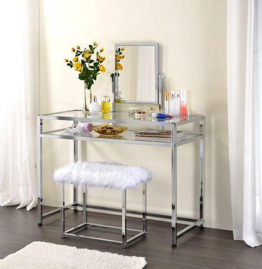 Coleen Vanity Set, Chrome Finish