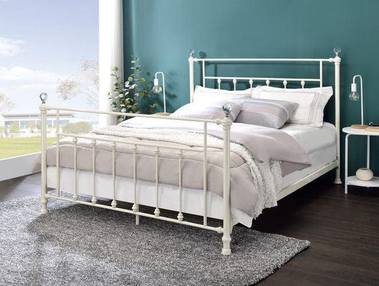 Comet Queen Bed, White