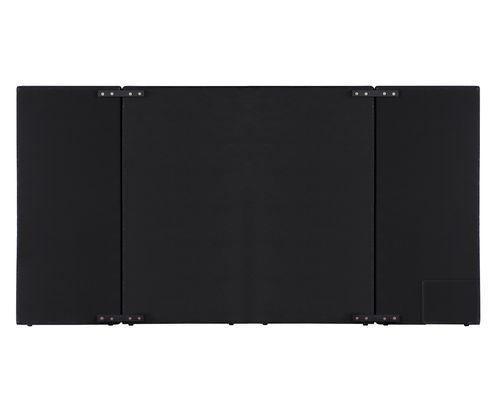 Damazy Eastern King Bed, Black Velvet