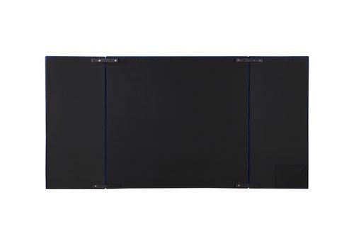 Damazy Eastern King Bed, Blue Velvet