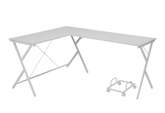 Demas Computer Desk, White Finish