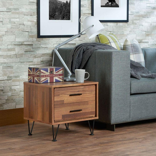 Deoss Accent Table, Walnut Finish