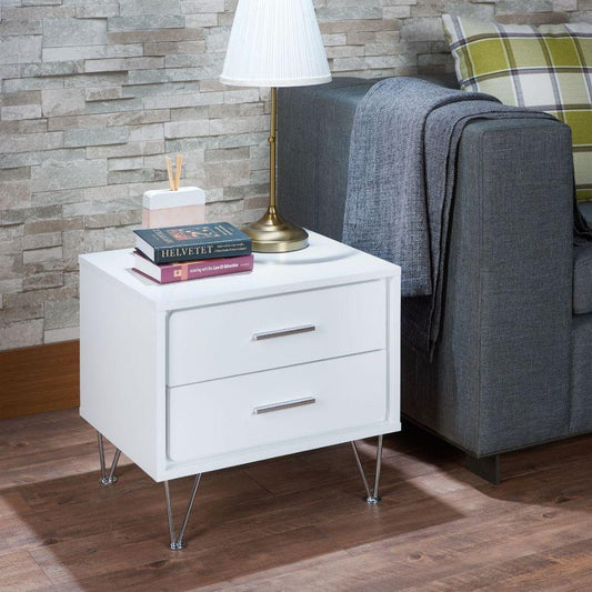 Deoss Accent Table, White Finish