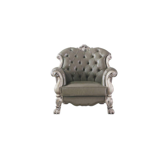 Dresden Chair w/ 1 Pillow, Vintage Bone White