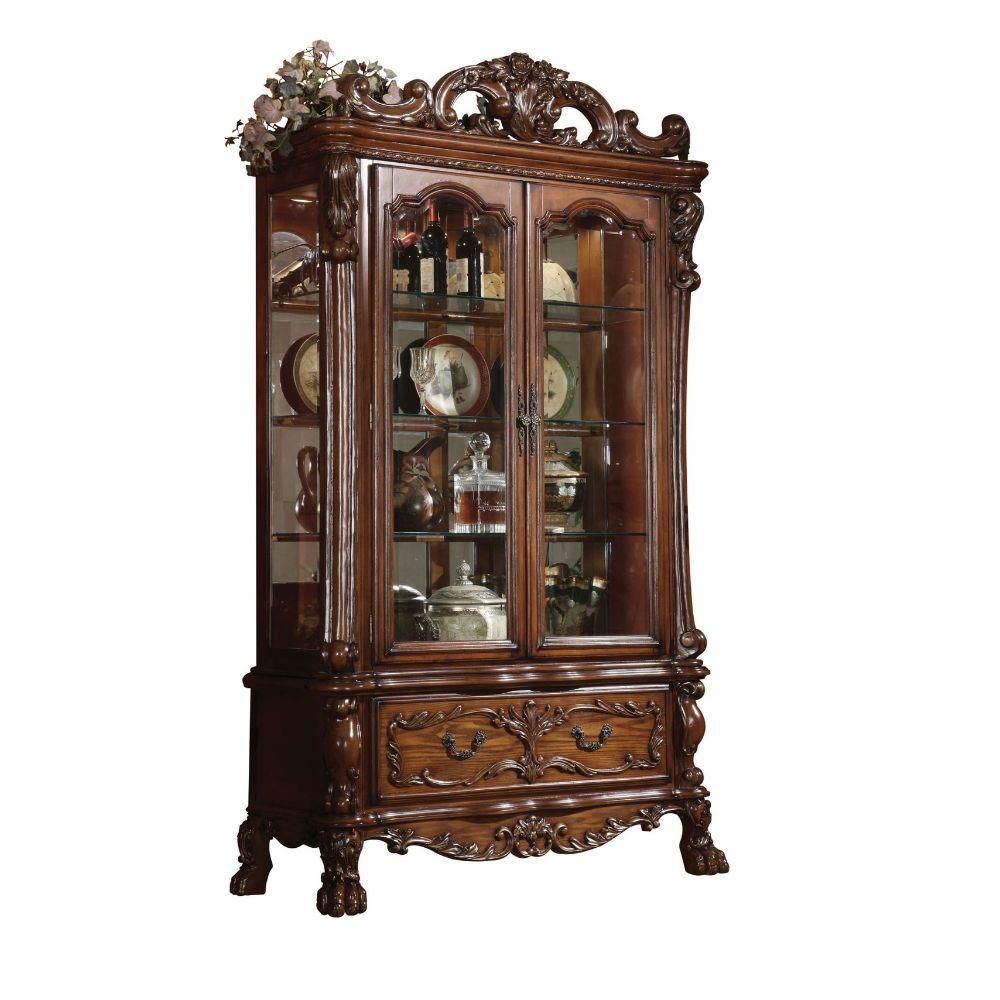 Dresden Curio Cabinet, Cherry Oak