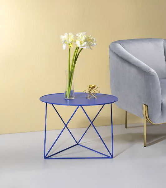 Epidia Accent Table, Blue