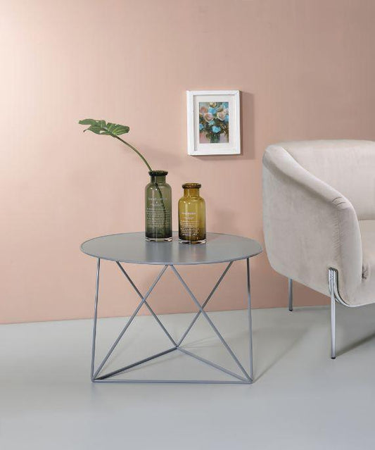 Epidia Accent Table, Gray
