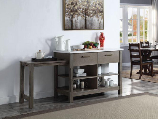 Feivel Kitchen Island w/Pull Out Table