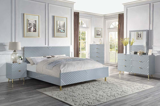 Gaines Queen Bed, Gray