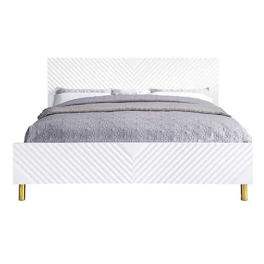 Gaines Queen Bed, White