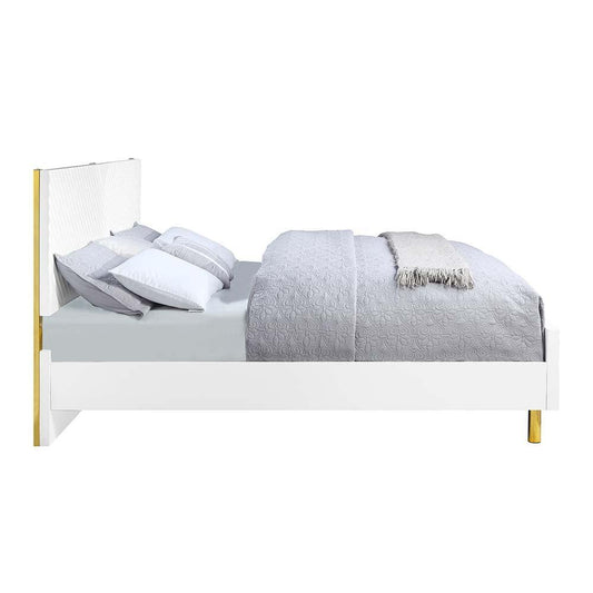 Gaines Queen Bed, White
