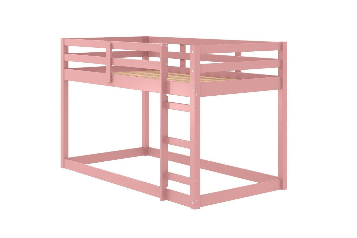 Gaston II Twin Loft Bed, Pink