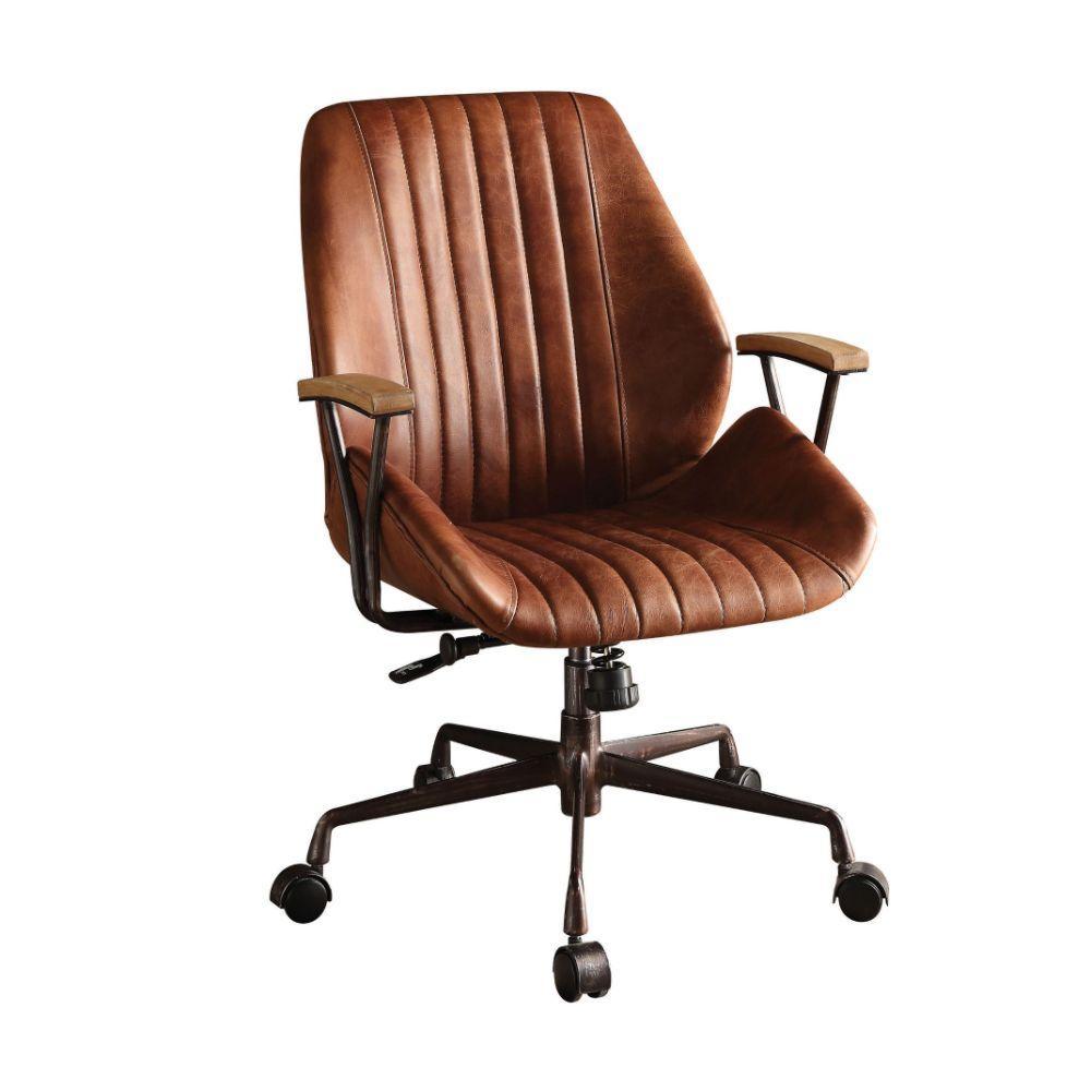 Hamilton Office Chair, Cocoa Top Grain Leather