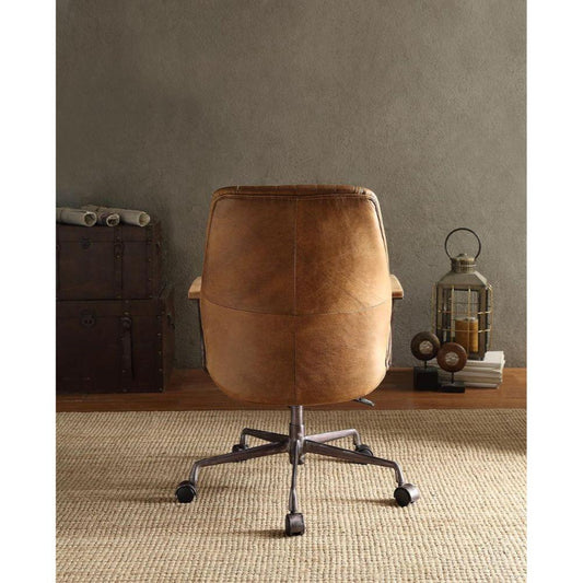 Hamilton Office Chair, Coffee Top Grain Leather