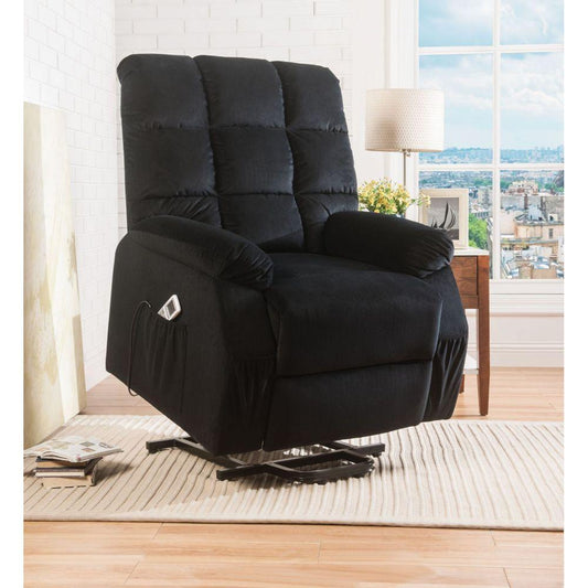 Ipompea Recliner w/Power Lift & Massage, Black