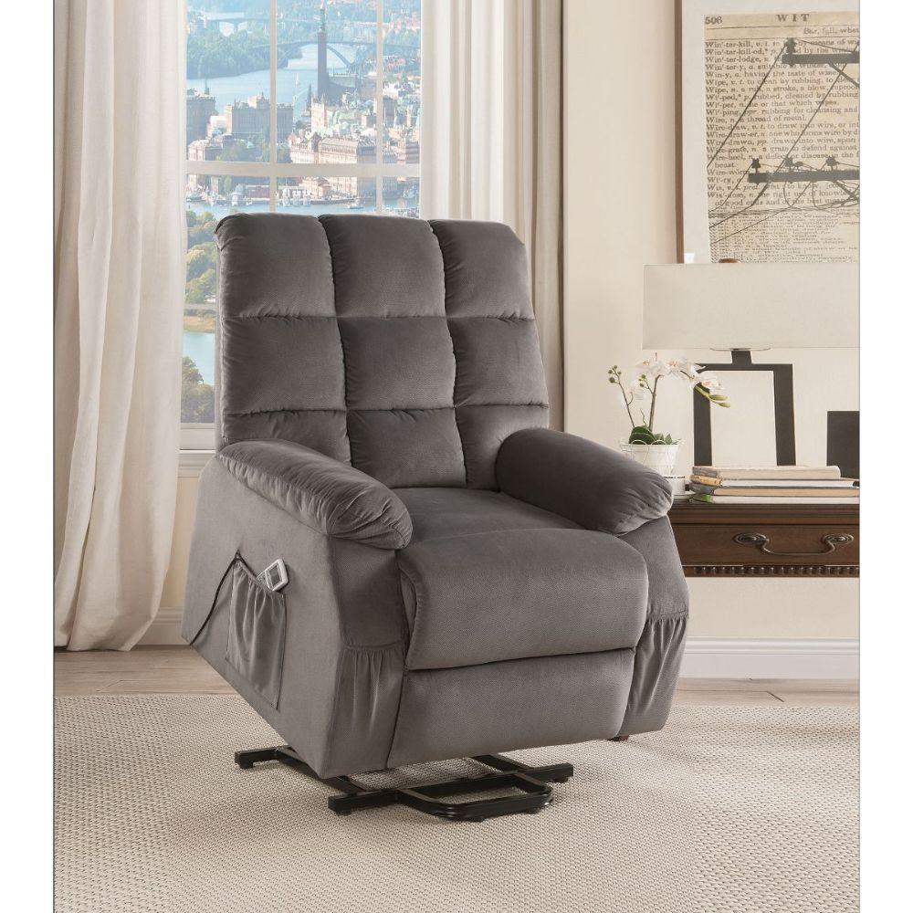 Ipompea Recliner w/Power Lift & Massage, Gray