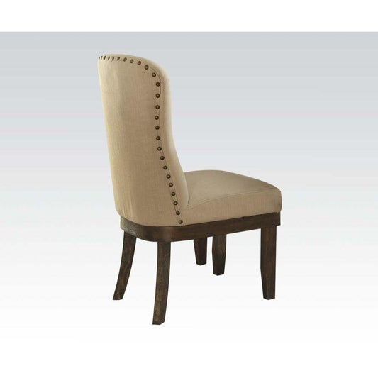 Landon Side Chair (Set-2), Beige Linen
