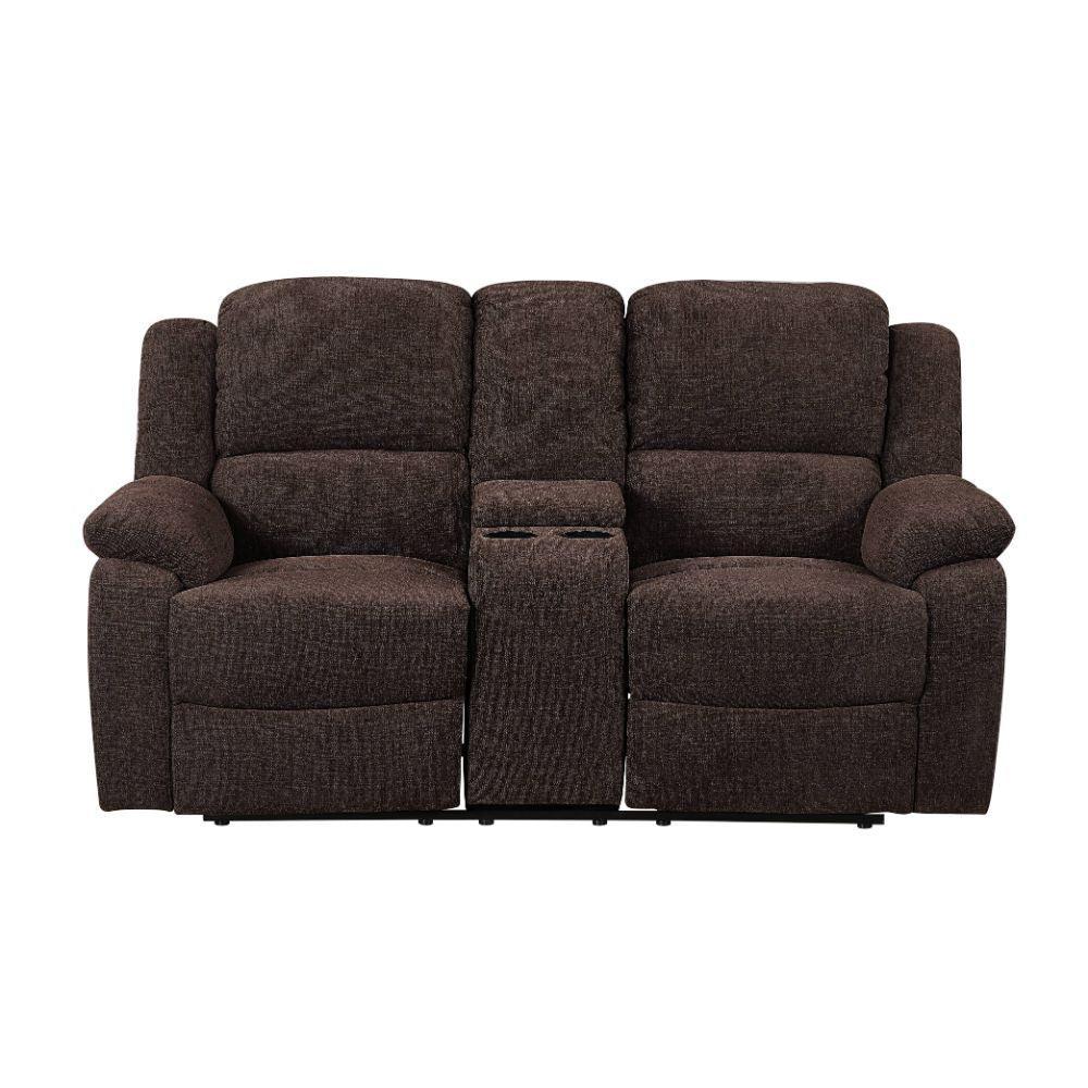Madden Motion Loveseat w/Console, Brown