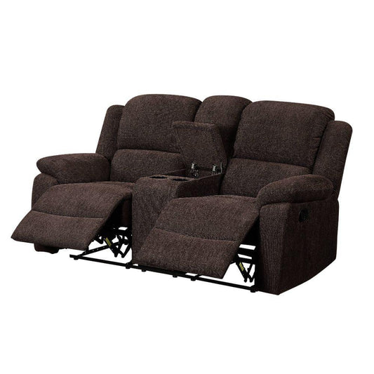 Madden Motion Loveseat w/Console, Brown