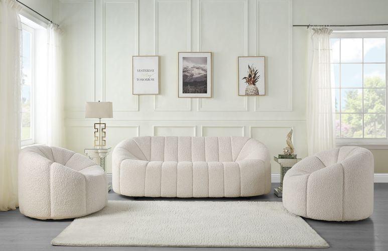 Osmash Chair w/Swivel, White