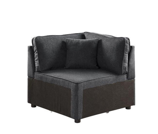 Silvester Modular Wedge w/Pillow, Gray