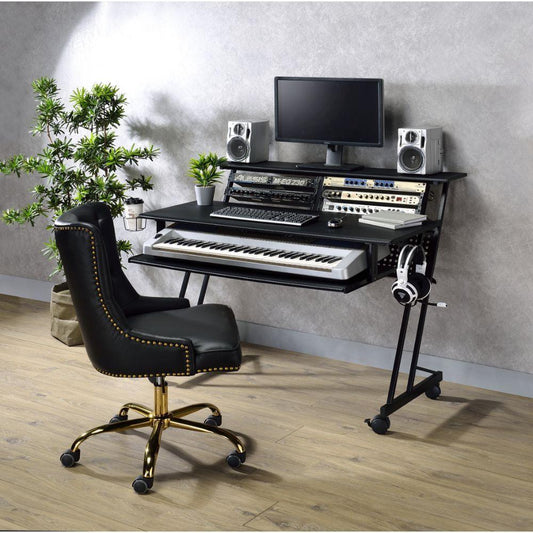 Suitor Music Recording Studio Desk, Black