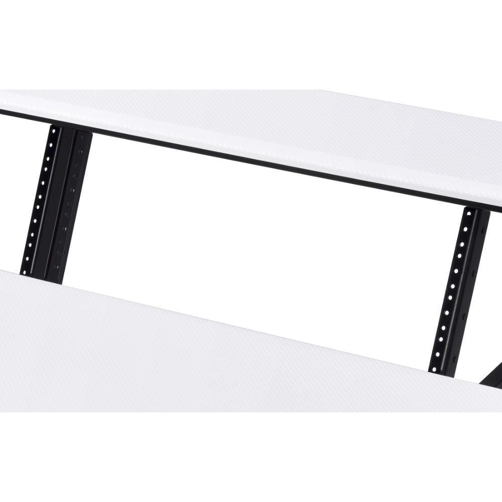 Suitor Music Recording Studio Desk, White & Black