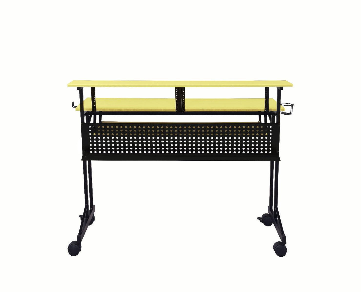 Suitor Music Recording Studio Desk, Yellow & Black