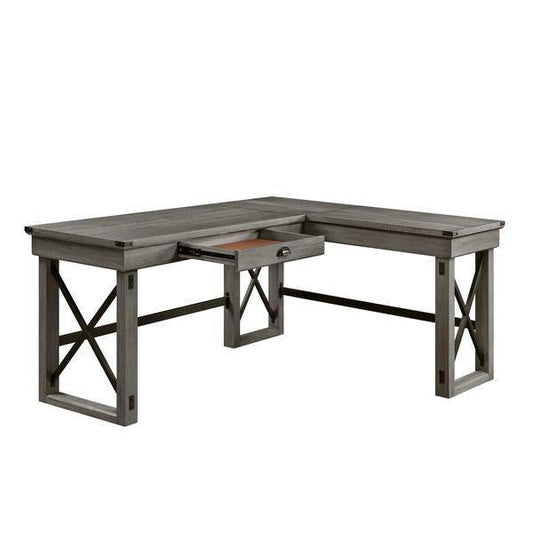 Talmar Writing Desk w/Lift Top, Weathered Gray Finish
