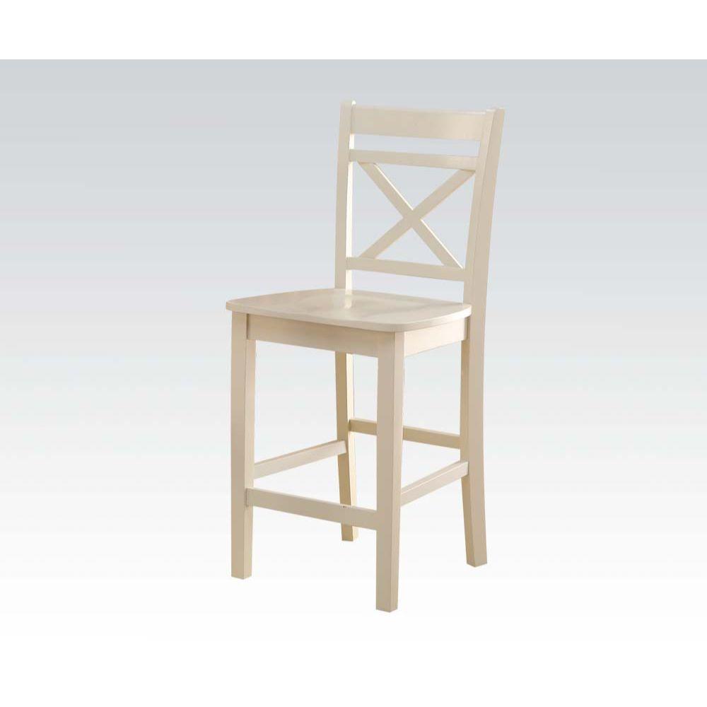 Tartys Counter Height Chair (Set-2), Cream